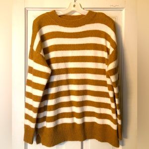 Staccato Brown and Cream Stripe Sweater